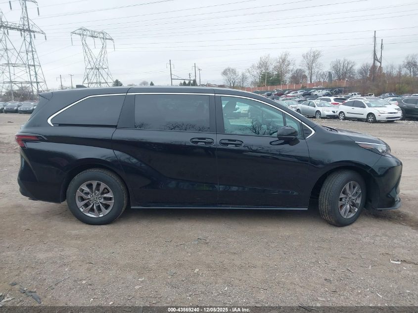 2025 Toyota Sienna Le VIN: 5TDKRKEC3SS254847 Lot: 43569240