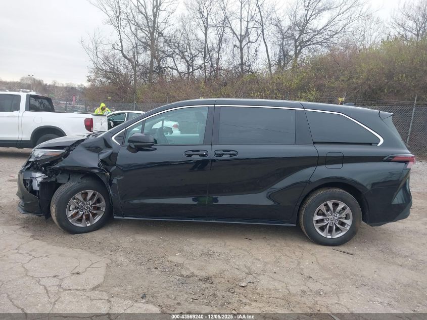 2025 Toyota Sienna Le VIN: 5TDKRKEC3SS254847 Lot: 43569240