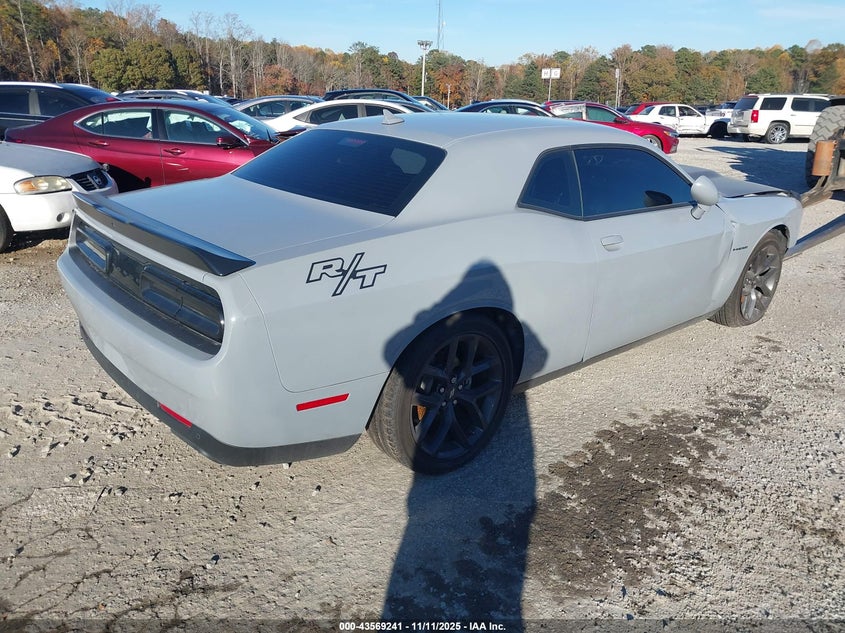 Vin: 2c3cdzbt1nh211941, lot: 44064311, dodge challenger r/t 20224