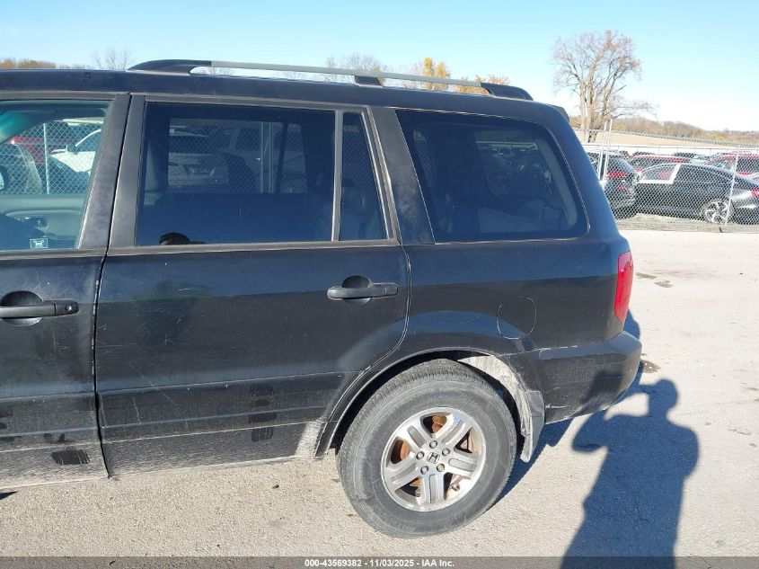 2003 Honda Pilot Ex-L VIN: 2HKYF18783H605786 Lot: 43569382