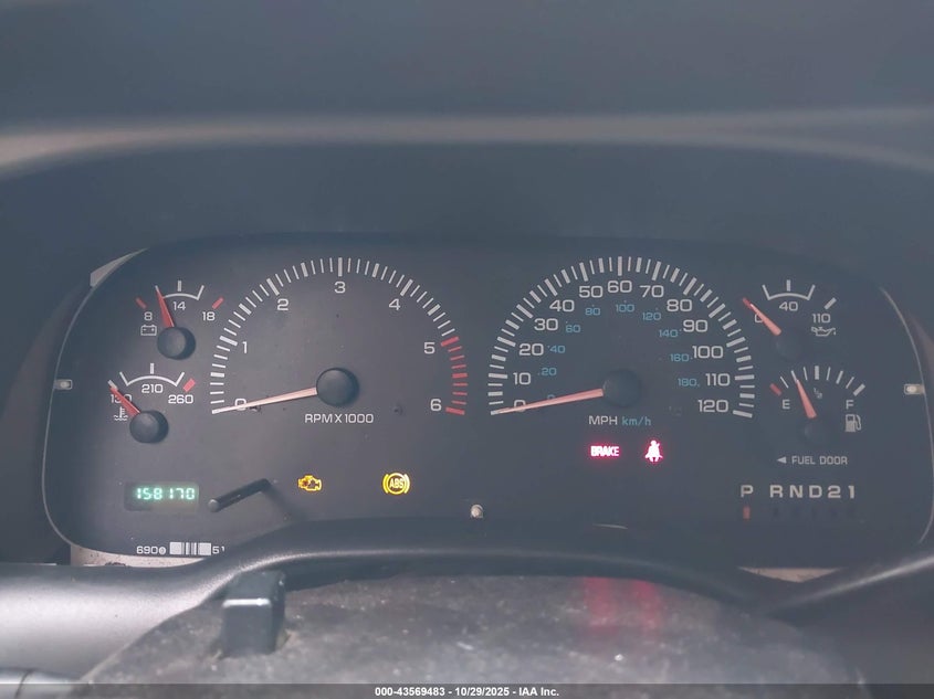 2001 Dodge Ram 1500 St VIN: 1B7HF16Y21S133871 Lot: 43569483