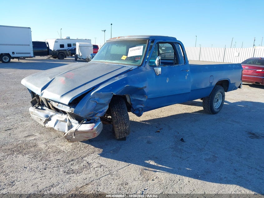 1B7GE16Y1MS217408 1991 DODGE D/W SERIES photo no. 2