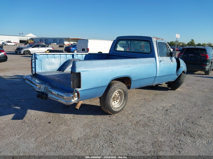 1B7GE16Y1MS217408 1991 DODGE D/W SERIES photo no. 4