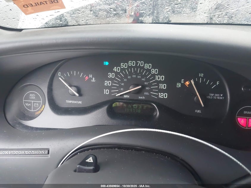 2002 Buick Century Custom VIN: 2G4WS52J421117610 Lot: 43569654