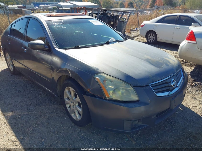 2008 Nissan Maxima 3.5 Sl grey sedan gasoline 1N4BA41E78C827727 photo #1