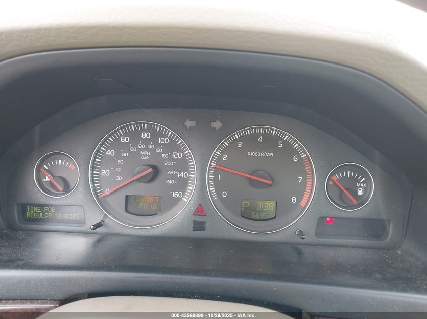 2004 Volvo S80 2.5T VIN: YV1TS59H241367733 Lot: 43569899