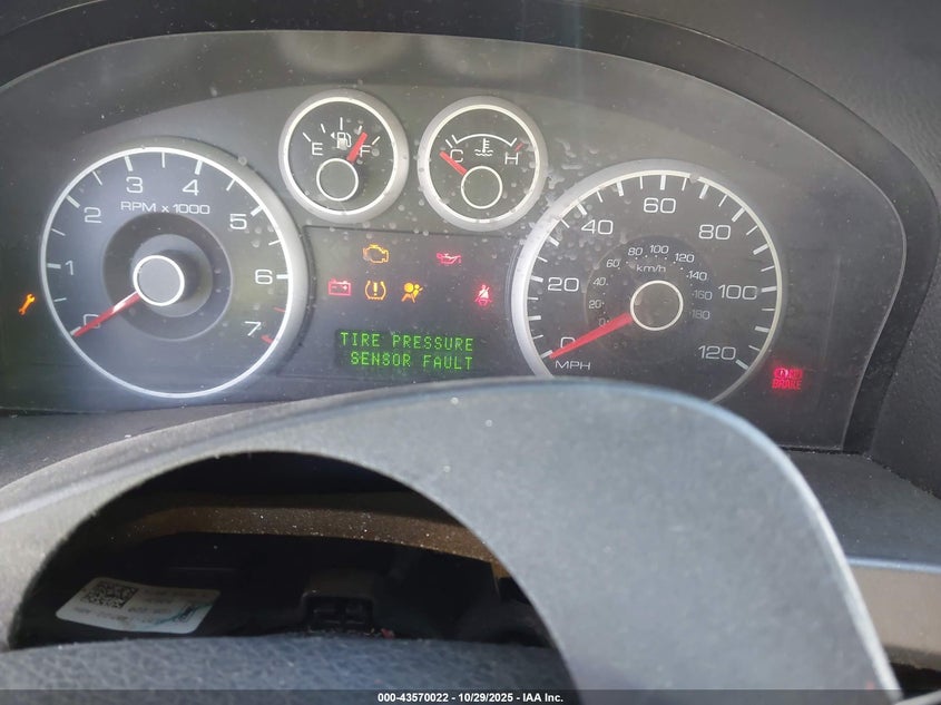 2008 Ford Fusion Sel VIN: 3FAHP08198R222100 Lot: 43570022