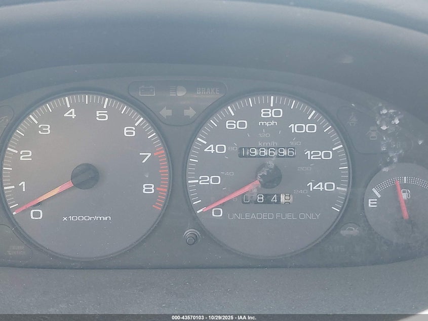 1997 Acura Integra Ls VIN: JH4DB7658VS003729 Lot: 43570103