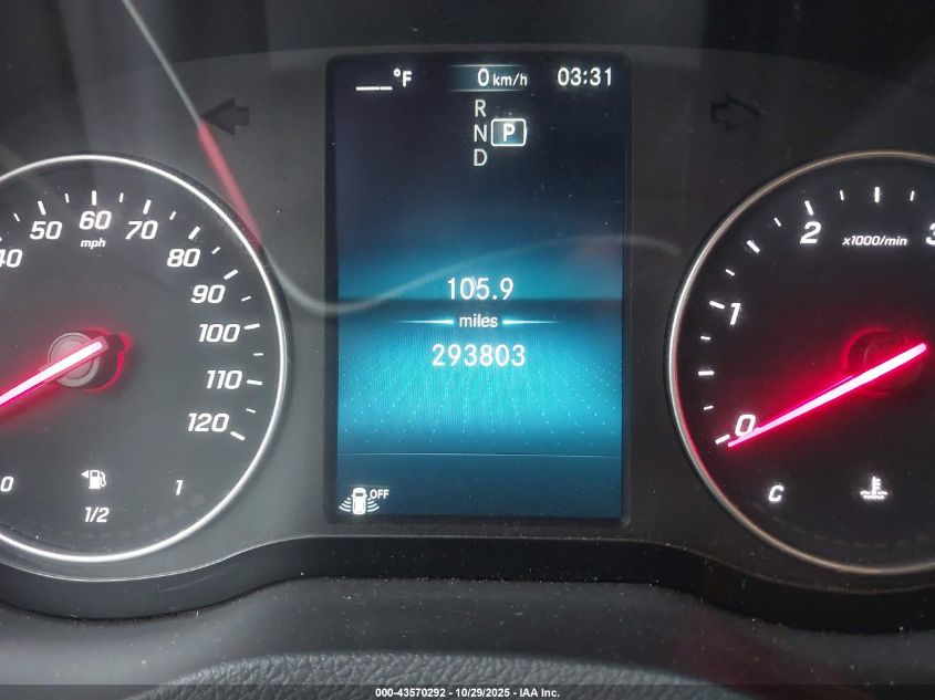 2022 Mercedes-Benz Sprinter 2500 High Roof I4 Diesel VIN: W1Y4DDHY5NT102967 Lot: 43570292