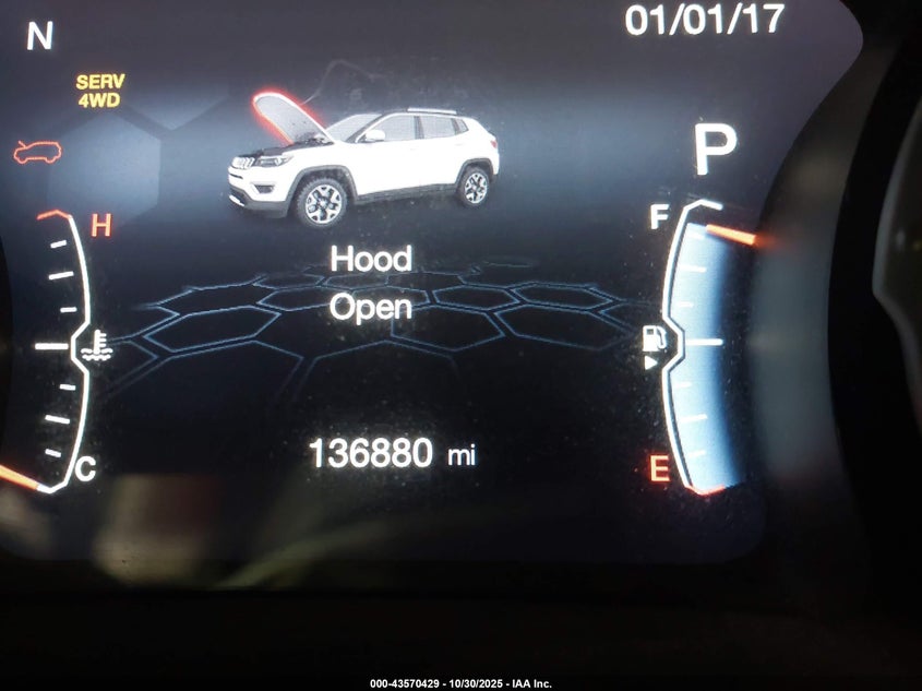 2018 Jeep Compass Latitude 4X4 VIN: 3C4NJDBB4JT431678 Lot: 43570429