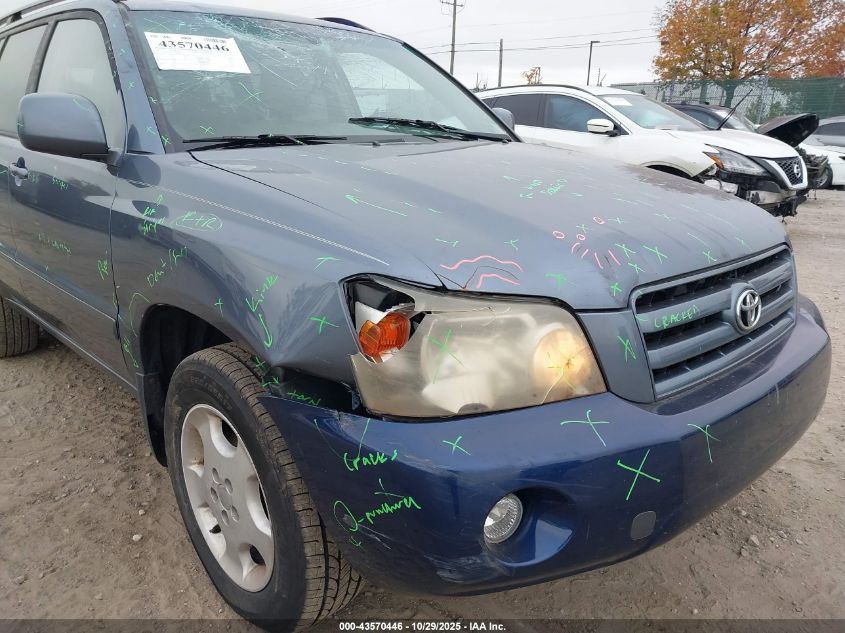 2007 Toyota Highlander Limited V6 VIN: JTEEP21A270202865 Lot: 43570446