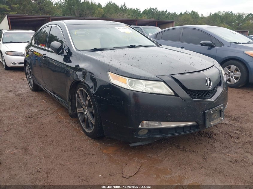 2009 Acura Tl 3.5 black sedan gasoline 19UUA86549A010832 photo #1