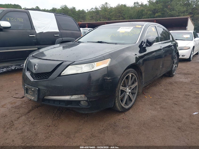 2009 Acura Tl 3.5 black sedan gasoline 19UUA86549A010832 photo #3