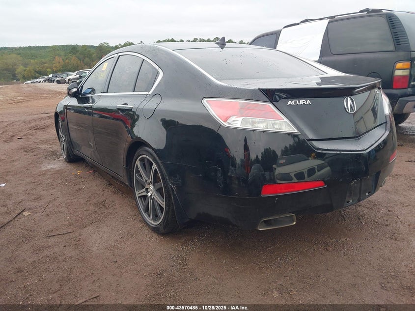 2009 Acura Tl 3.5 black sedan gasoline 19UUA86549A010832 photo #4