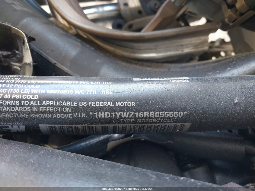 2024 Harley-Davidson Fxlrs VIN: 1HD1YWZ16RB055550 Lot: 43570502