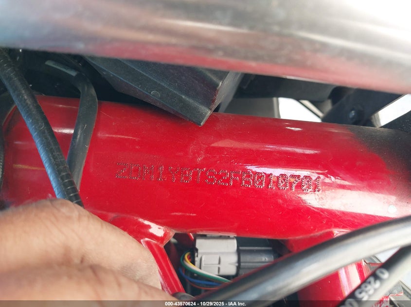 2015 Ducati Hypermotard Hyperstrada VIN: ZDM1YBTS2FB010701 Lot: 43570624