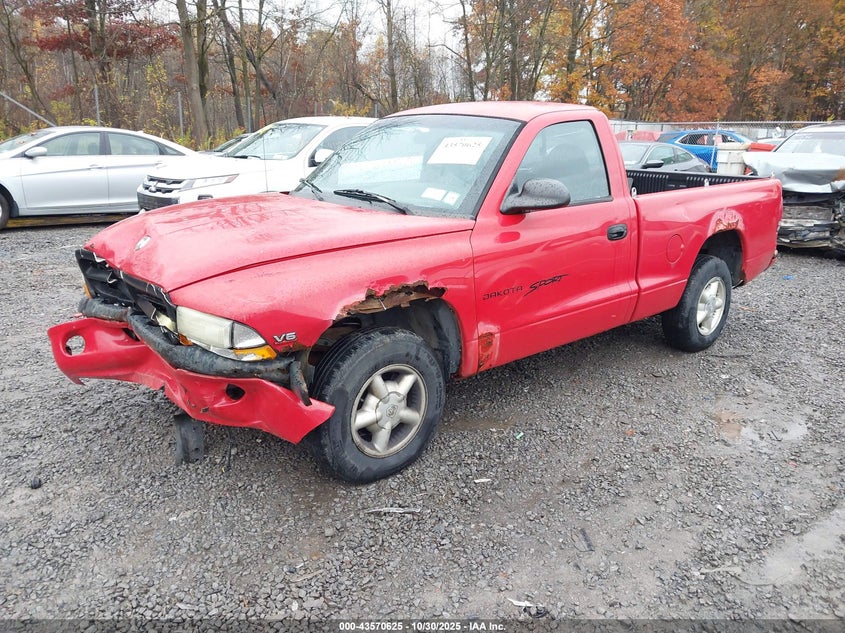 1B7FL26X9WS765478 1998 DODGE DAKOTA photo no. 2