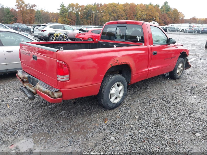 1B7FL26X9WS765478 1998 DODGE DAKOTA photo no. 4
