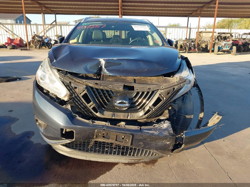 2015 Nissan Murano Platinum/S/Sl/Sv VIN: 5N1AZ2MH2FN283644 Lot: 43570757