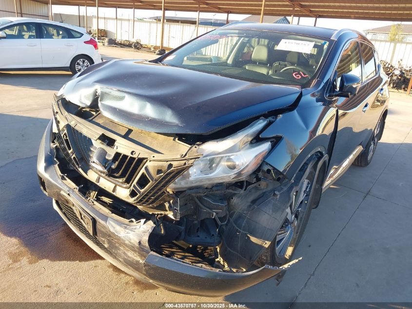 2015 Nissan Murano Platinum/S/Sl/Sv VIN: 5N1AZ2MH2FN283644 Lot: 43570757