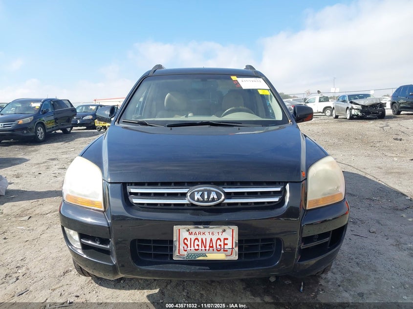2007 Kia Sportage Ex V6 VIN: KNDJF723677316314 Lot: 43571032