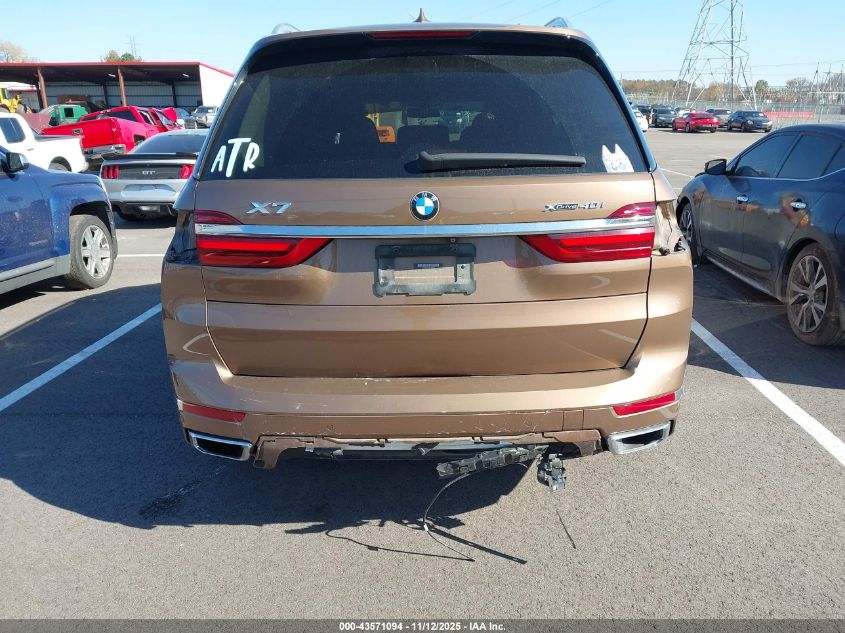 2019 BMW X7 xDrive40I VIN: 5UXCW2C52KL088208 Lot: 43571094