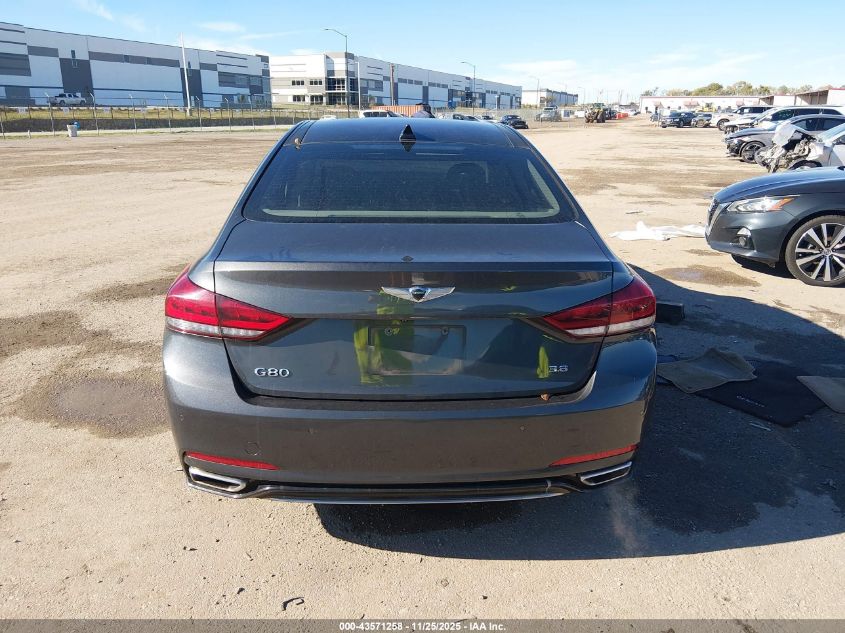 2018 Genesis G80 3.8 VIN: KMHGN4JE9JU227503 Lot: 43571258
