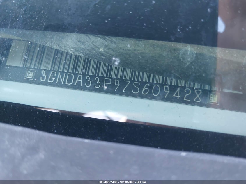 2007 Chevrolet Hhr Lt VIN: 3GNDA33P97S609428 Lot: 43571438