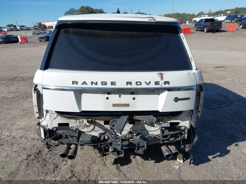 2017 Land Rover Range Rover 5.0L V8 Supercharged Sv Autobiography VIN: SALGW3FE3HA343725 Lot: 43571505