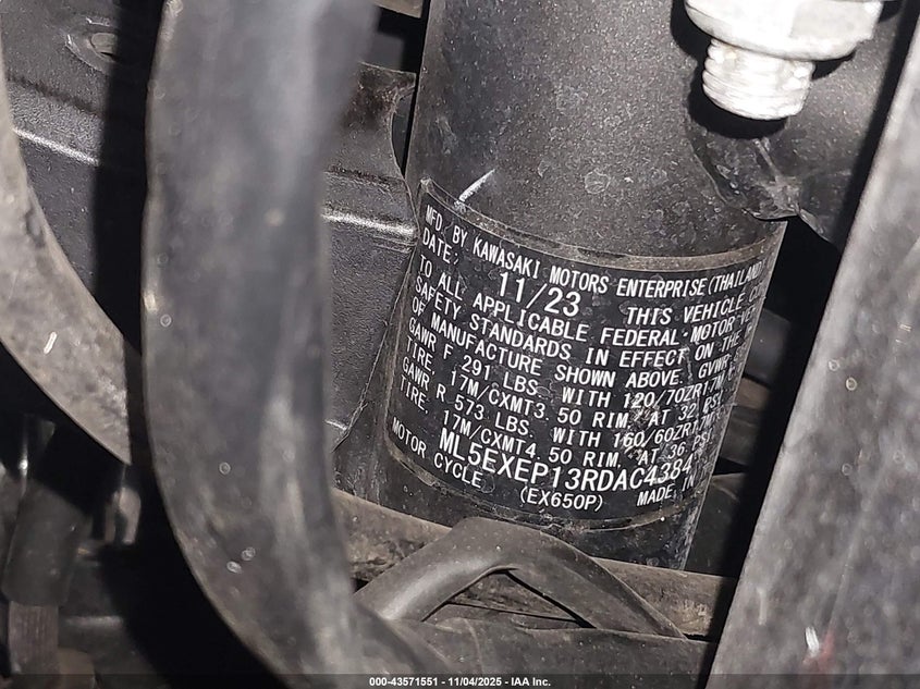 2024 KAWASAKI EX650 P - ML5EXEP13RDAC4384