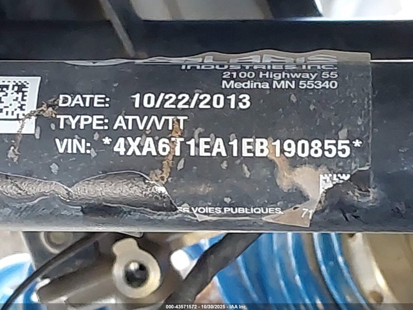 2018 Polaris Rzr Xp 4 Turbo Eps VIN: 3NSVFE927JF937614 Lot: 43571572