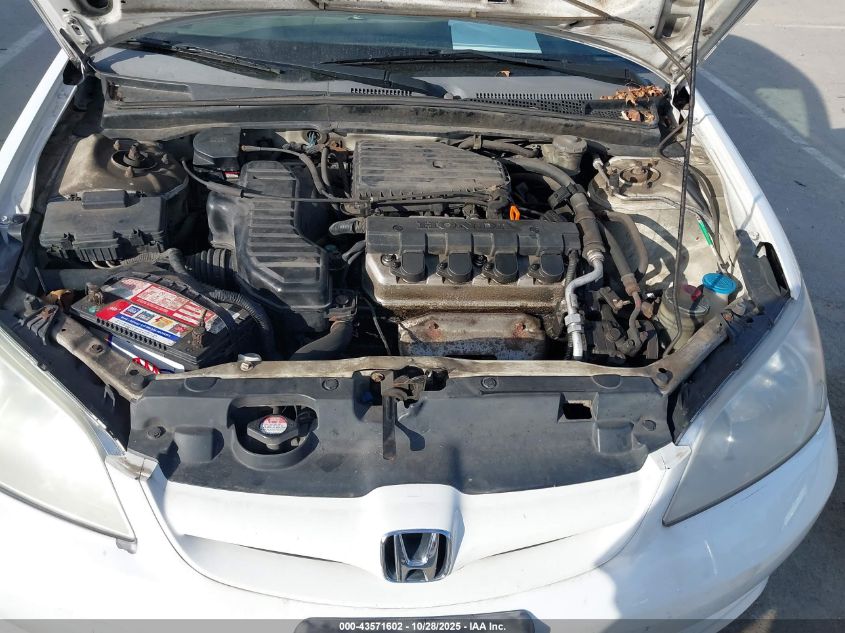 2005 Honda Civic Lx VIN: 2HGES16595H629723 Lot: 43571602