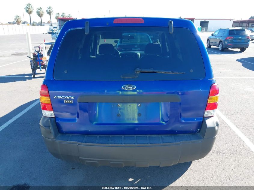 2005 Ford Escape Xlt VIN: 1FMCU03135KB07346 Lot: 43571612