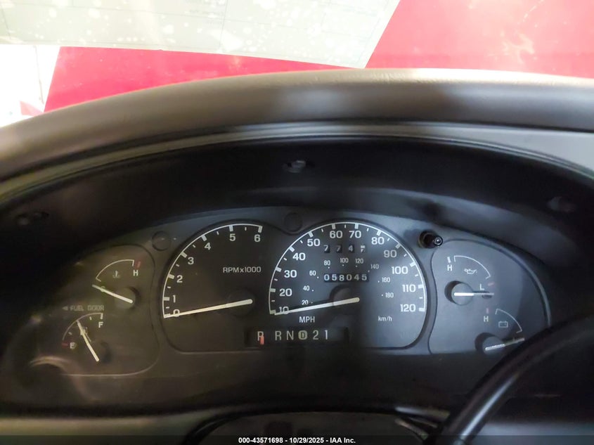 1999 Ford Ranger Xl/Xlt VIN: 1FTYR14V4XPB29803 Lot: 43571698