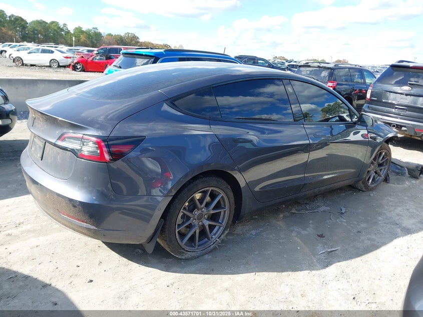 2021 Tesla Model 3 Standard Range Plus Rear-Wheel Drive VIN: 5YJ3E1EA4MF094574 Lot: 43571701