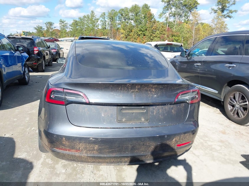 2021 Tesla Model 3 Standard Range Plus Rear-Wheel Drive VIN: 5YJ3E1EA4MF094574 Lot: 43571701