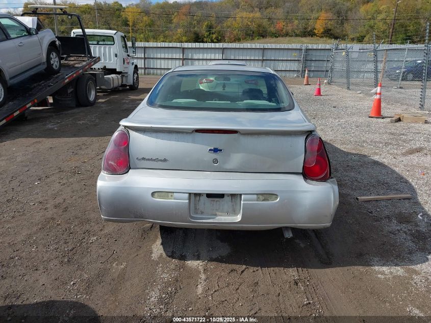 2004 Chevrolet Monte Carlo Ls VIN: 2G1WW12E249399506 Lot: 43571722