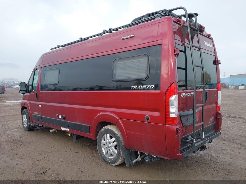 Vin: 3c6mrvjg2ne138113, lot: 44066805, ram promaster 3500 cargo van high roof 159 wb ext 20223