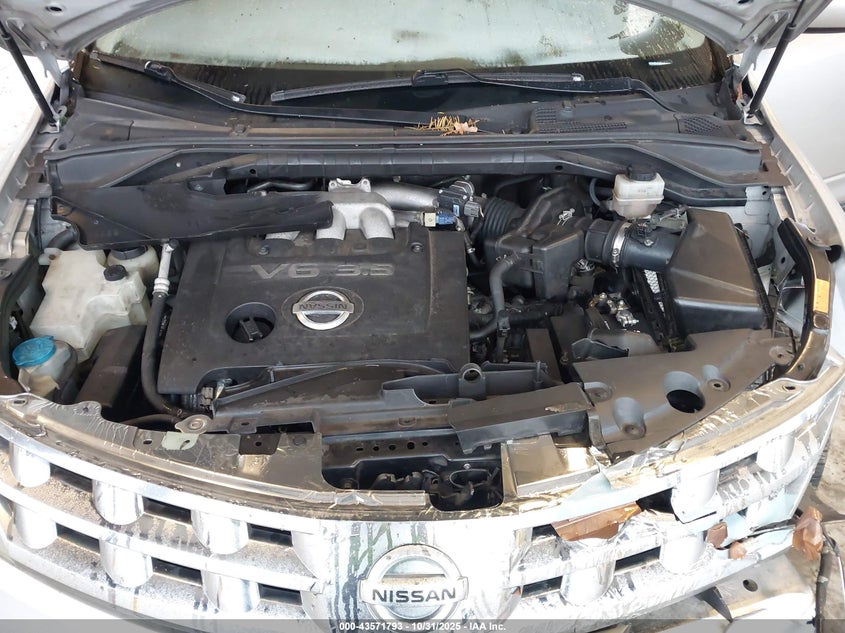 2004 Nissan Murano Sl VIN: JN8AZ08W14W340431 Lot: 43571793