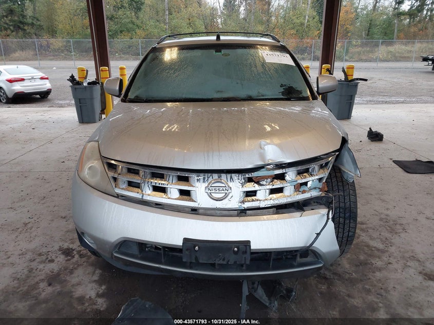 2004 Nissan Murano Sl VIN: JN8AZ08W14W340431 Lot: 43571793