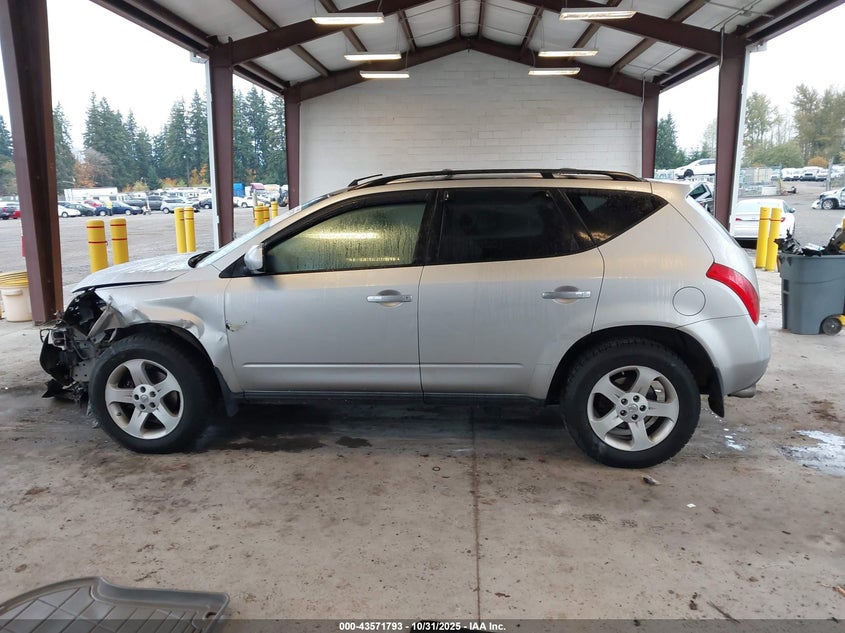 2004 Nissan Murano Sl VIN: JN8AZ08W14W340431 Lot: 43571793