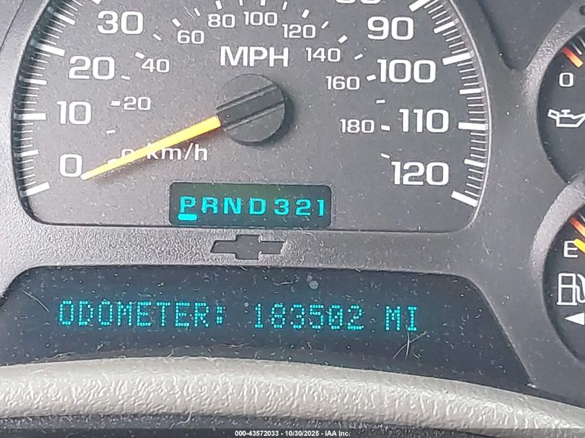 2003 Chevrolet Trailblazer Ltz VIN: 1GNDS13S532301250 Lot: 43572033