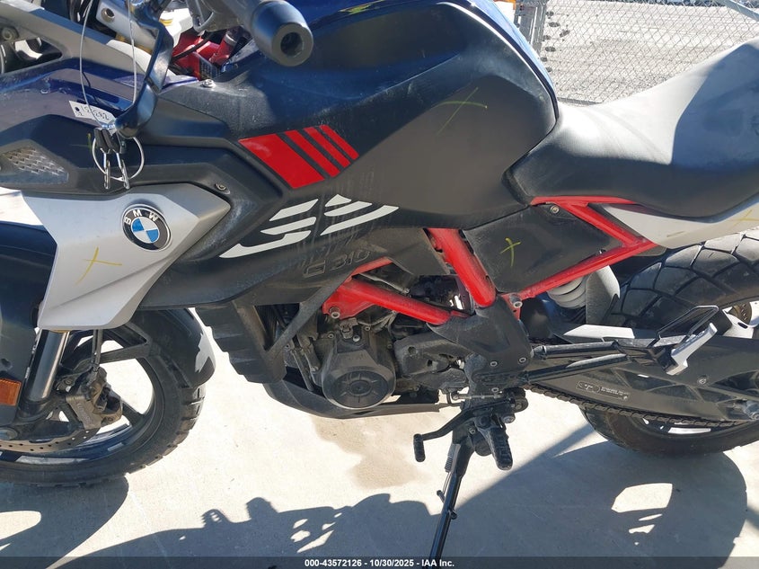 2022 BMW G310 Gs VIN: WB30G3305NRA22210 Lot: 43572126