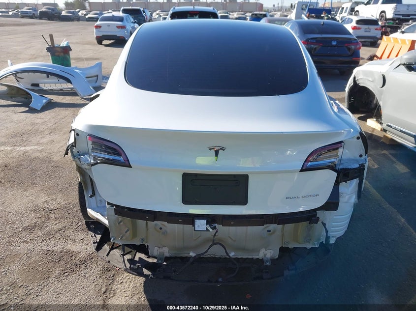 2022 Tesla Model 3 Long Range Dual Motor All-Wheel Drive VIN: 5YJ3E1EB4NF341442 Lot: 43572240