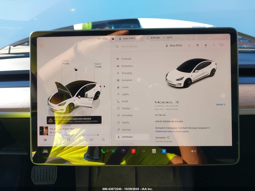 2022 Tesla Model 3 Long Range Dual Motor All-Wheel Drive VIN: 5YJ3E1EB4NF341442 Lot: 43572240