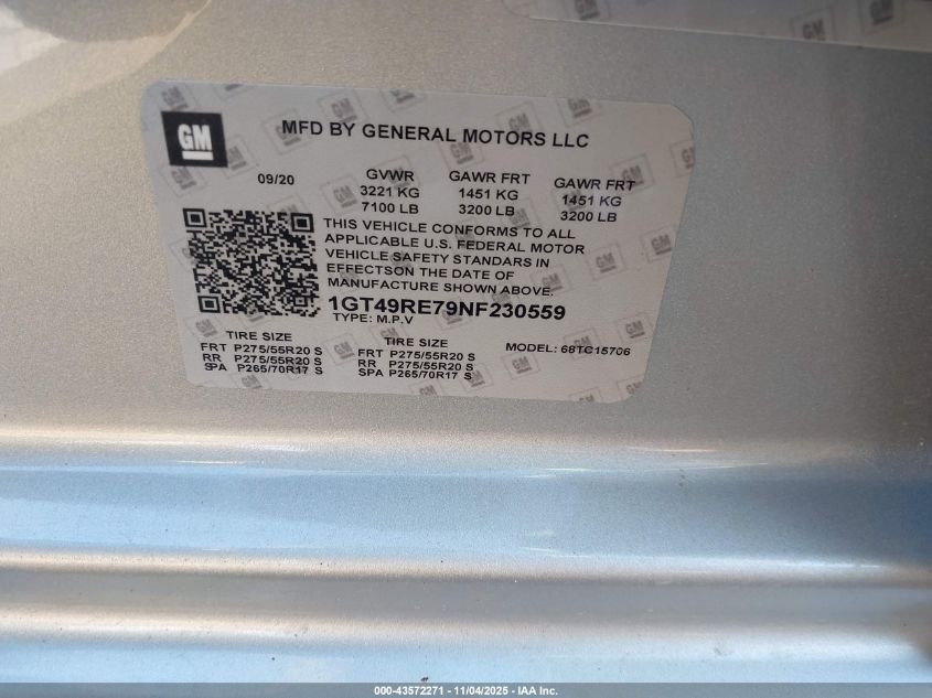 2022 GMC Sierra 2500Hd 4Wd Standard Bed Denali VIN: 1GT49RE78NF117766 Lot: 43572271