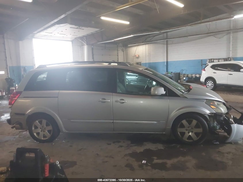 2005 Nissan Quest 3.5 Se VIN: 5N1BV28U75N124656 Lot: 43572395