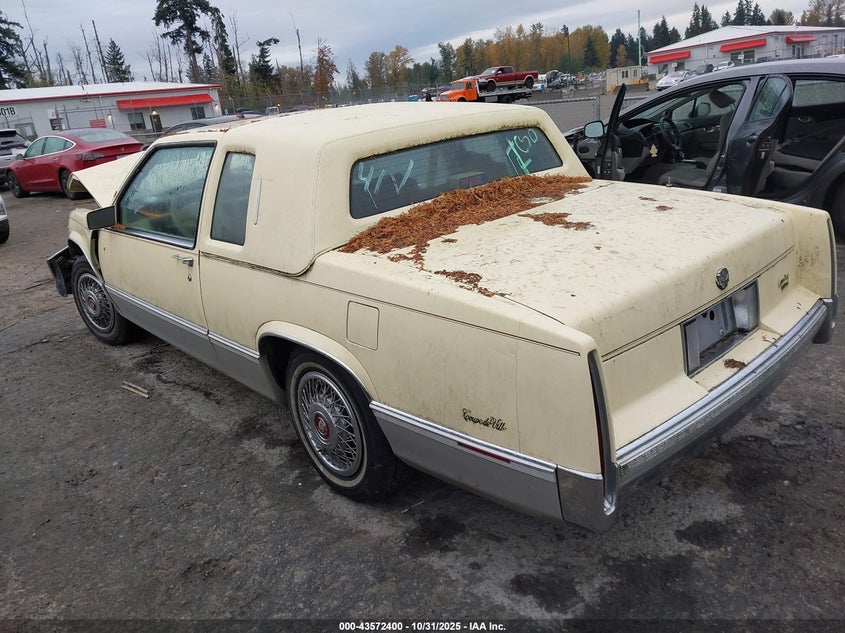 1G6CD1152K4214651 1989 CADILLAC DE VILLE photo no. 3
