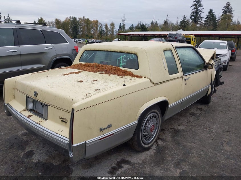 1G6CD1152K4214651 1989 CADILLAC DE VILLE photo no. 4