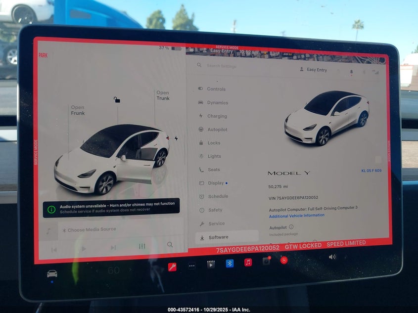 2023 Tesla Model Y Awd/Long Range Dual Motor All-Wheel Drive VIN: 7SAYGDEE6PA120052 Lot: 43572416